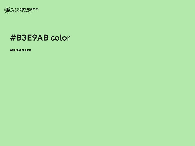 #B3E9AB color image