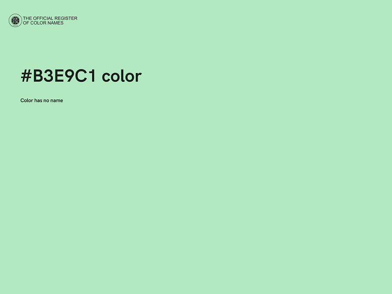 #B3E9C1 color image