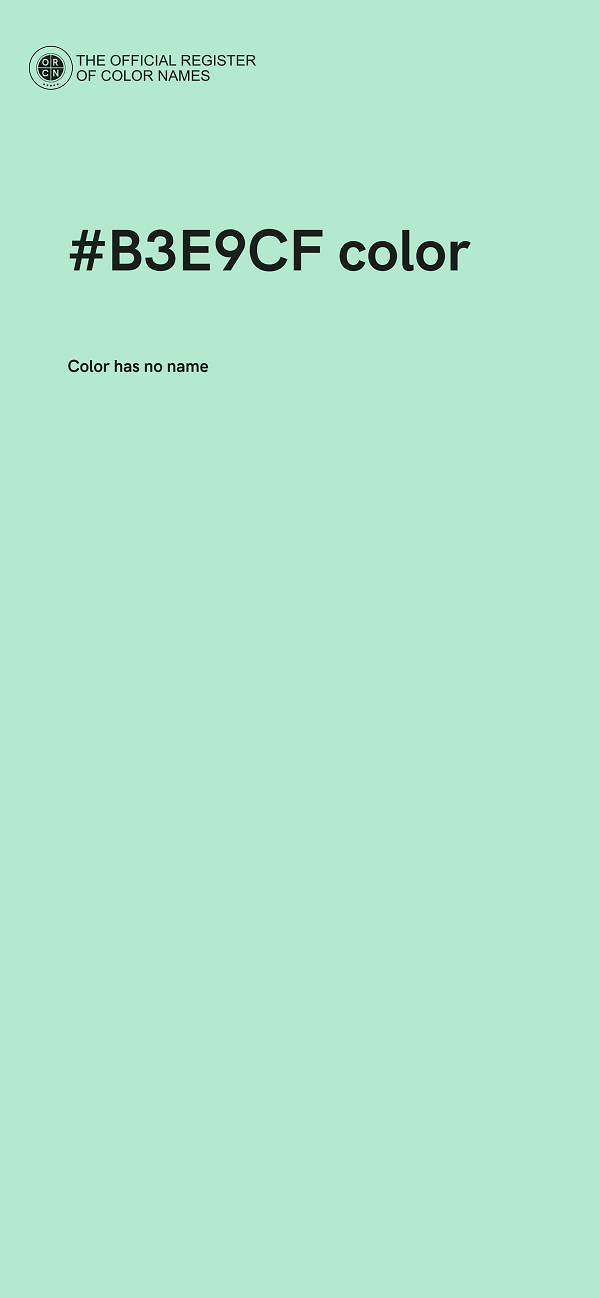 #B3E9CF color image
