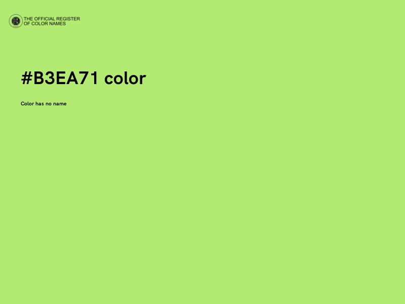 #B3EA71 color image