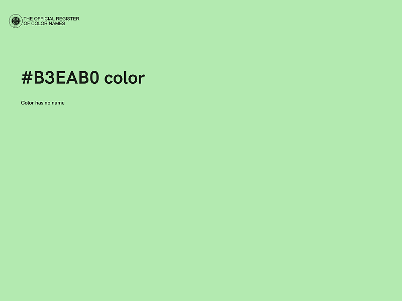 #B3EAB0 color image