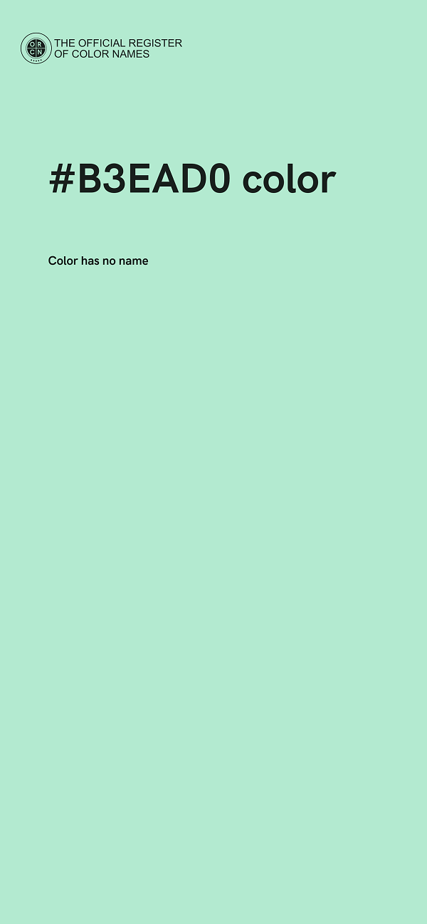#B3EAD0 color image