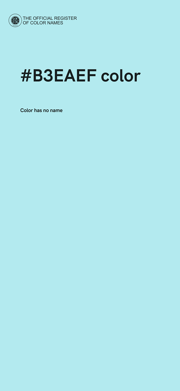 #B3EAEF color image