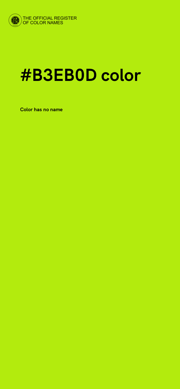#B3EB0D color image