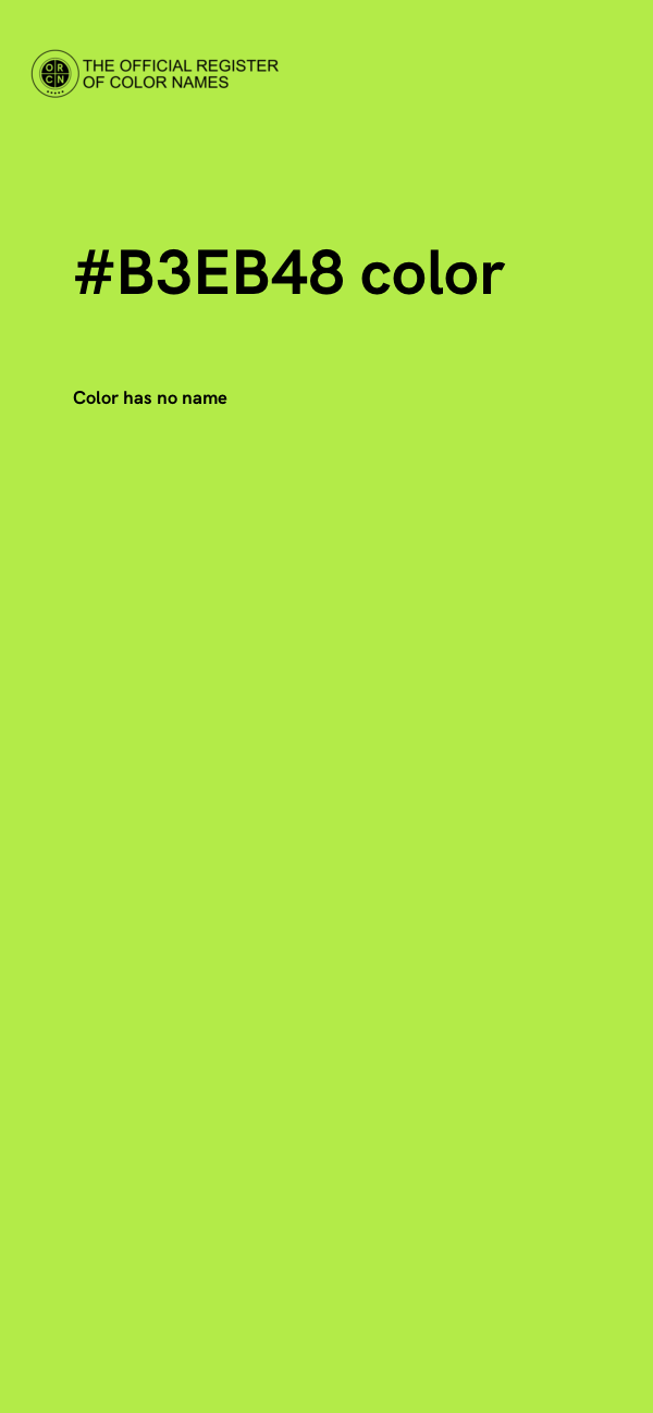 #B3EB48 color image