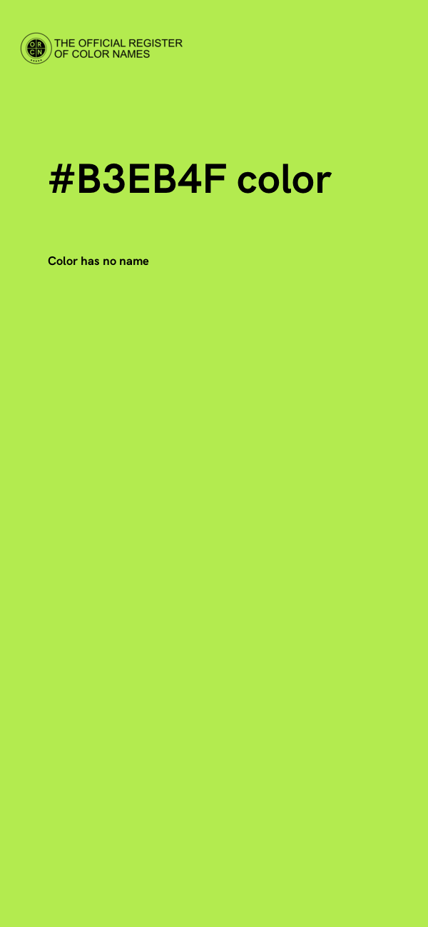 #B3EB4F color image