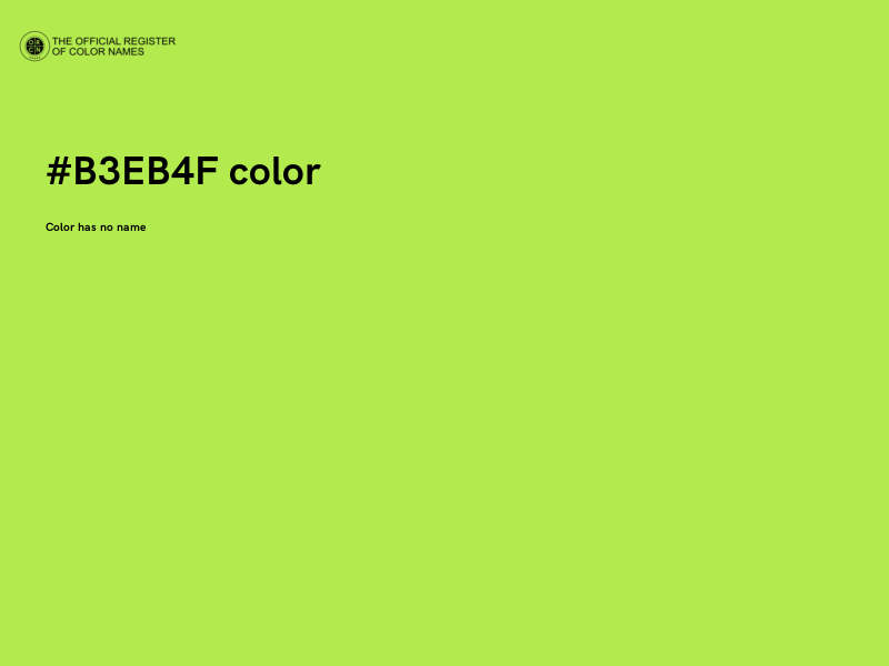 #B3EB4F color image