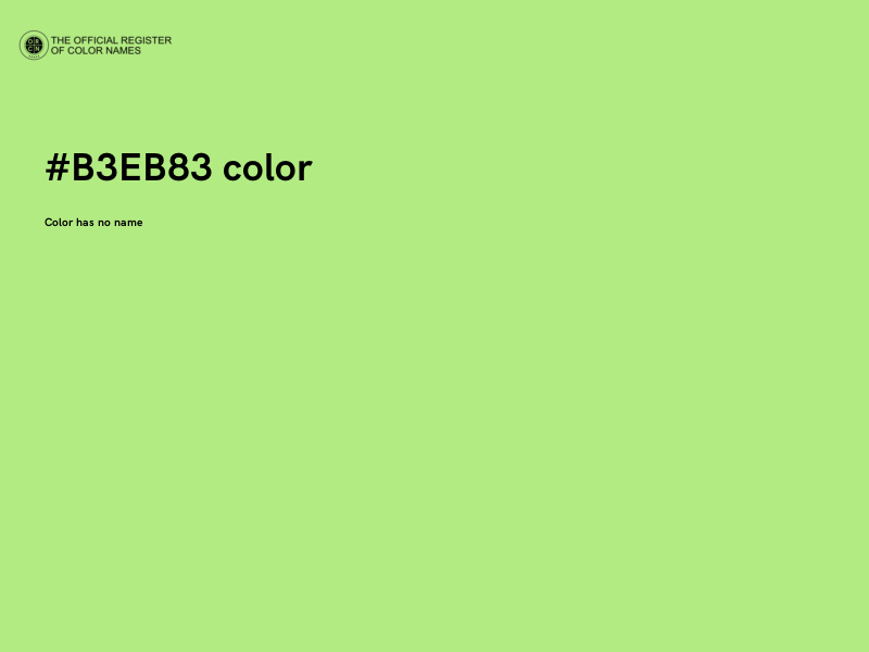 #B3EB83 color image