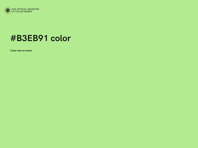 #B3EB91 color image