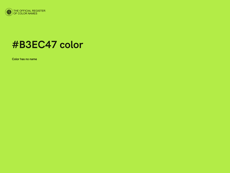 #B3EC47 color image