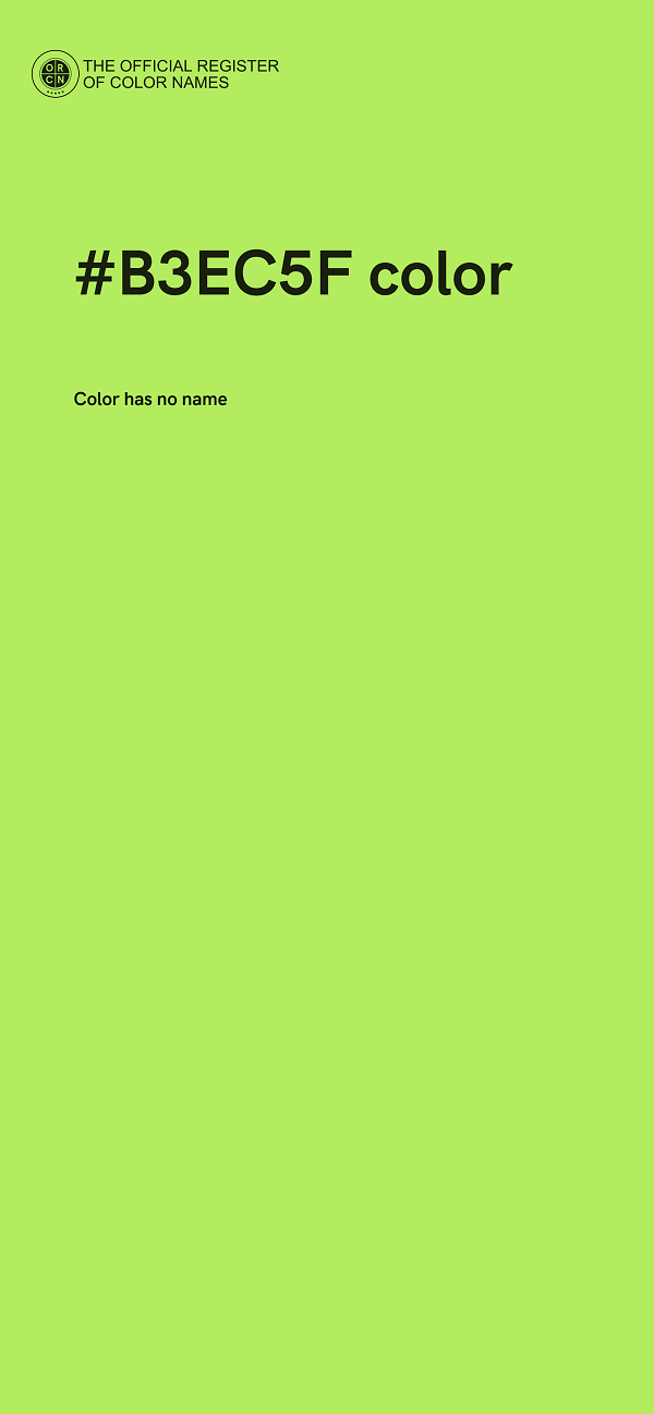 #B3EC5F color image