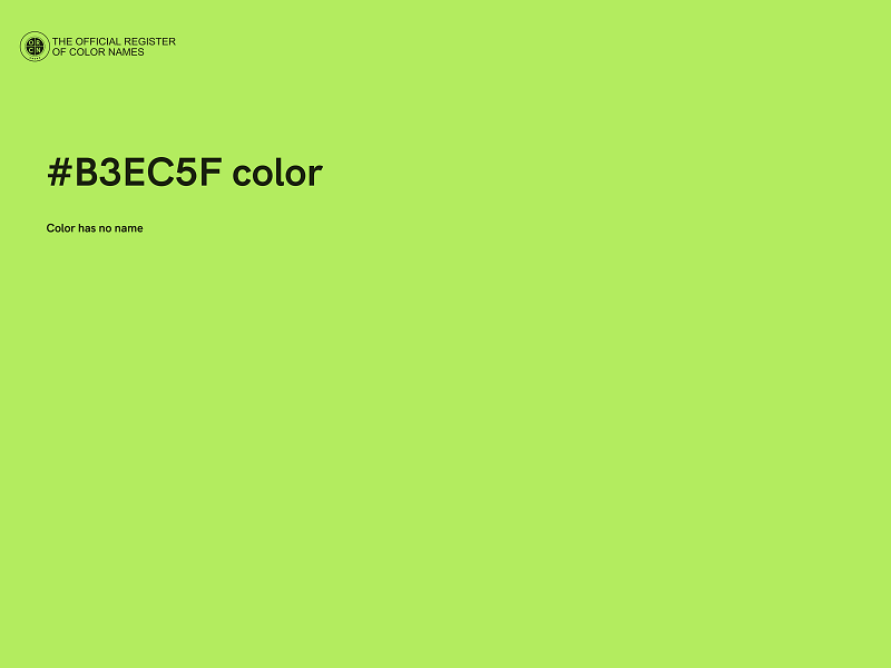 #B3EC5F color image