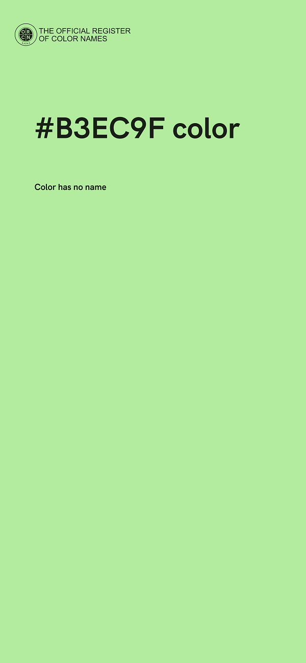 #B3EC9F color image