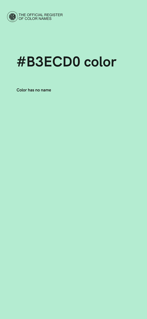 #B3ECD0 color image