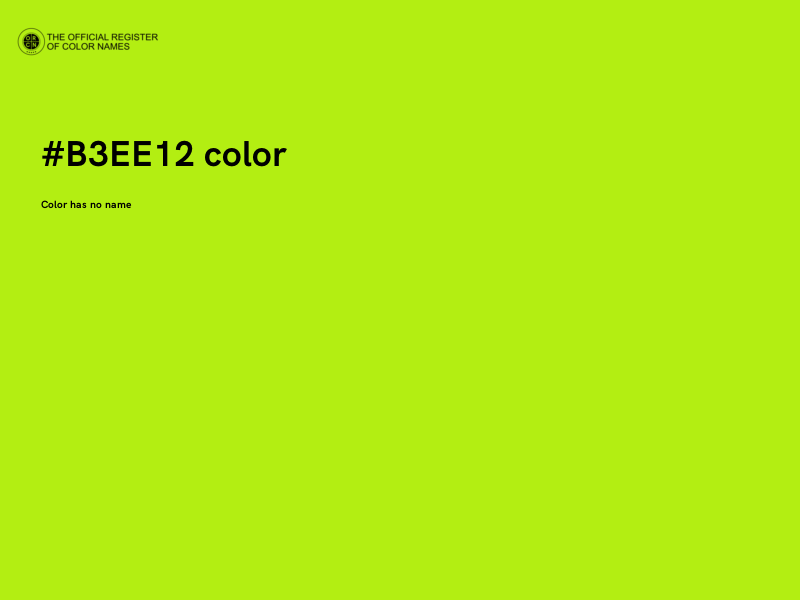 #B3EE12 color image