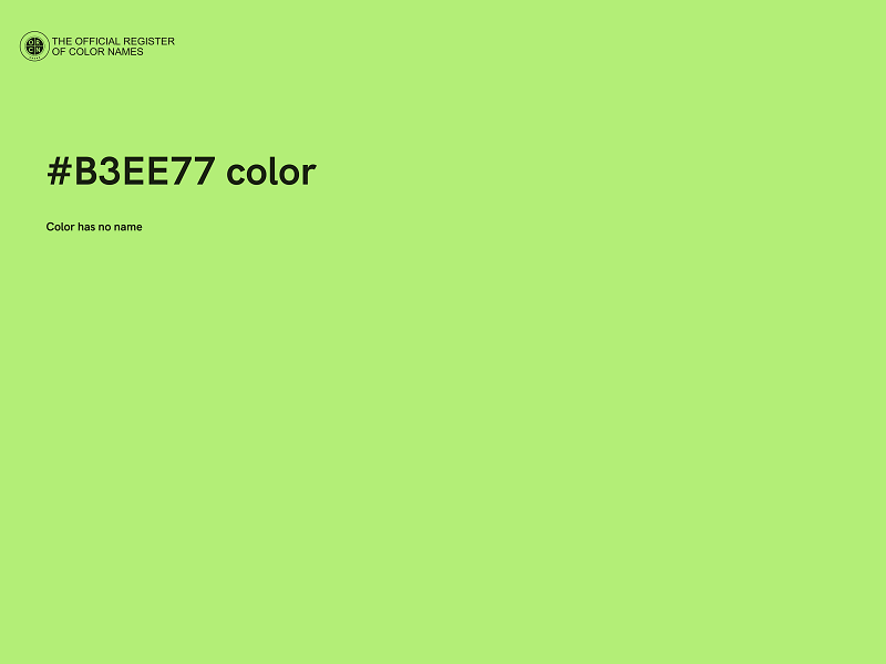 #B3EE77 color image