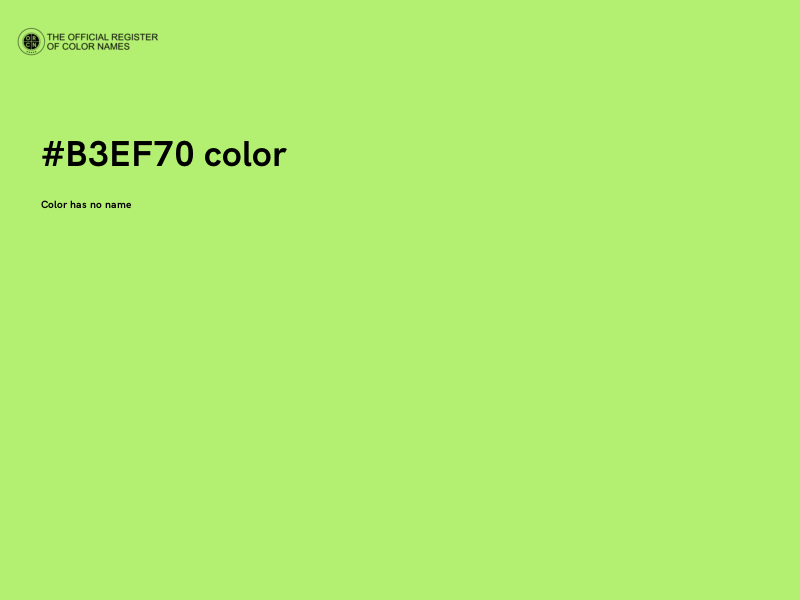 #B3EF70 color image