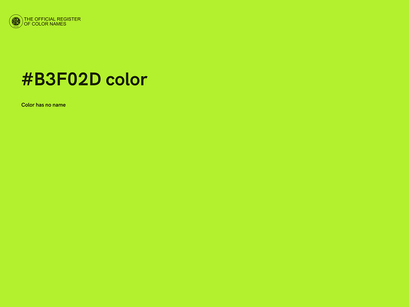 #B3F02D color image