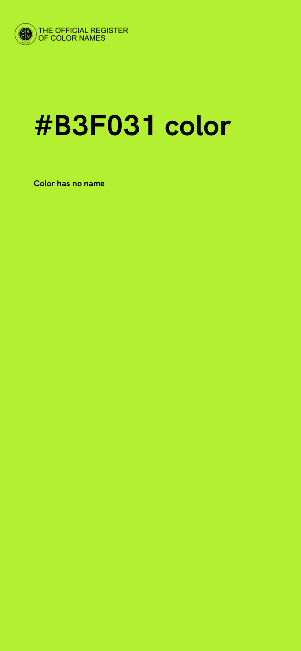 #B3F031 color image