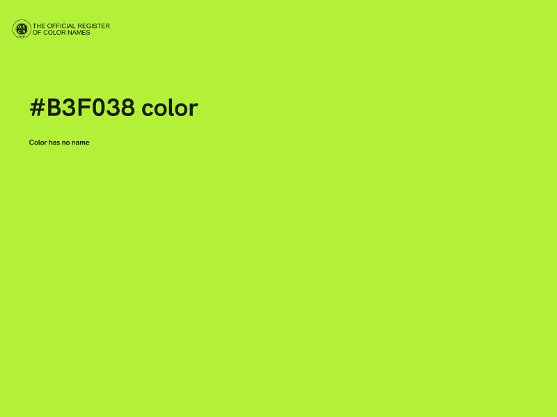 #B3F038 color image