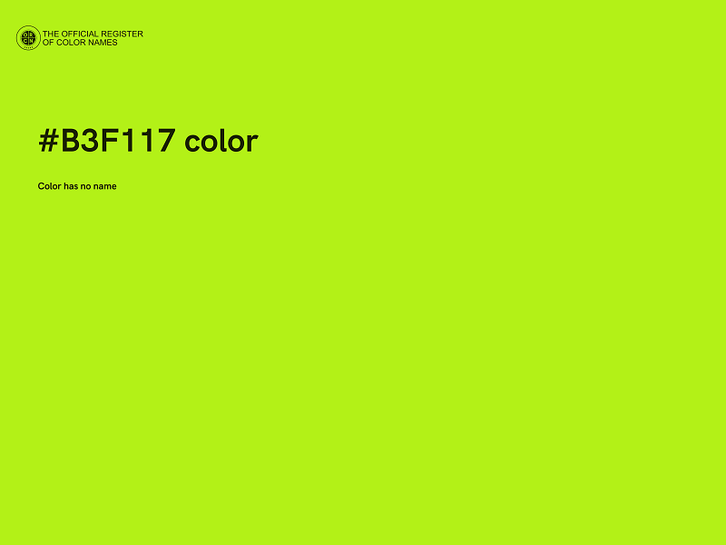 #B3F117 color image