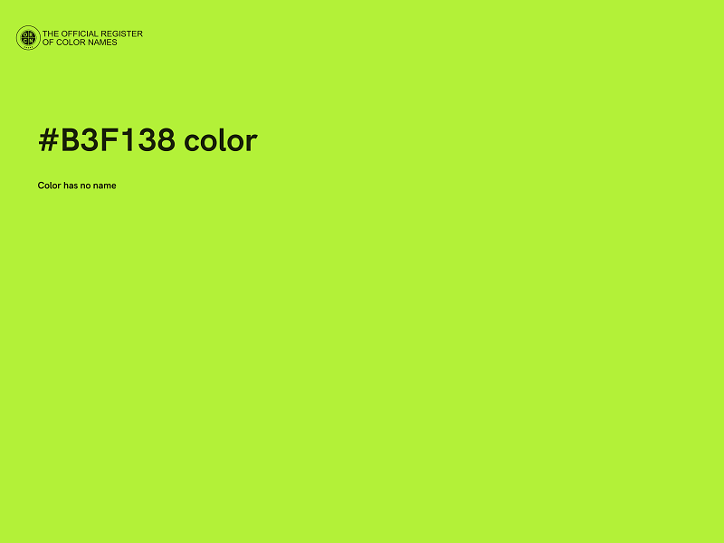 #B3F138 color image
