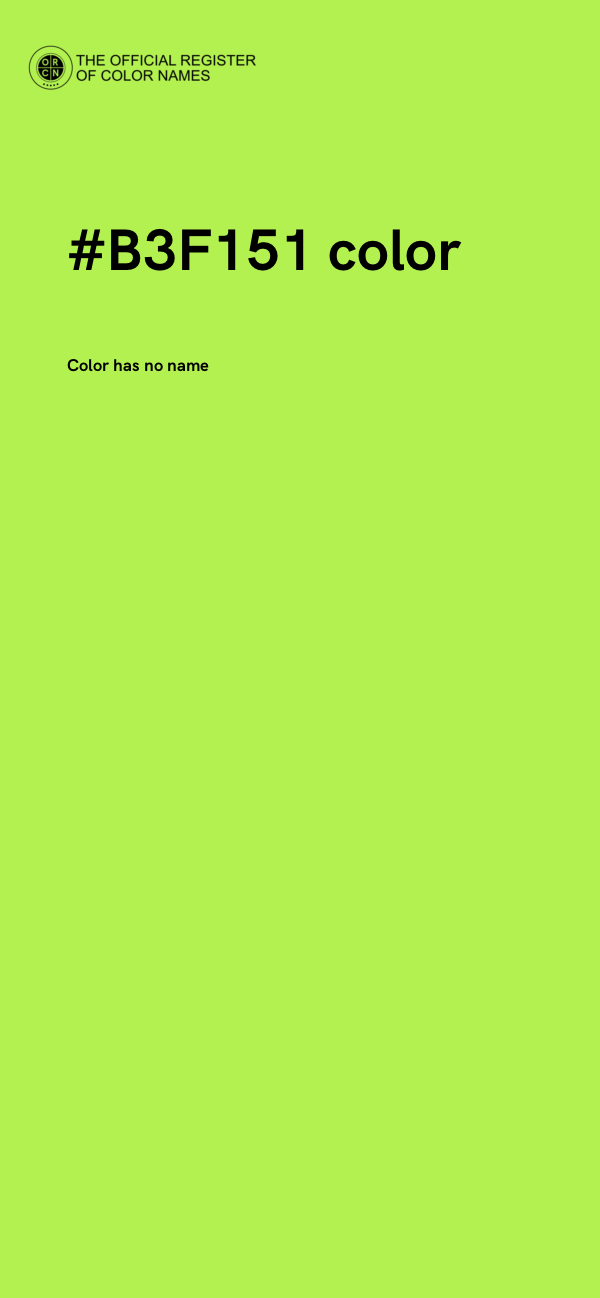 #B3F151 color image