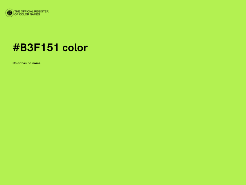 #B3F151 color image