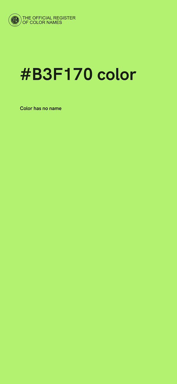 #B3F170 color image
