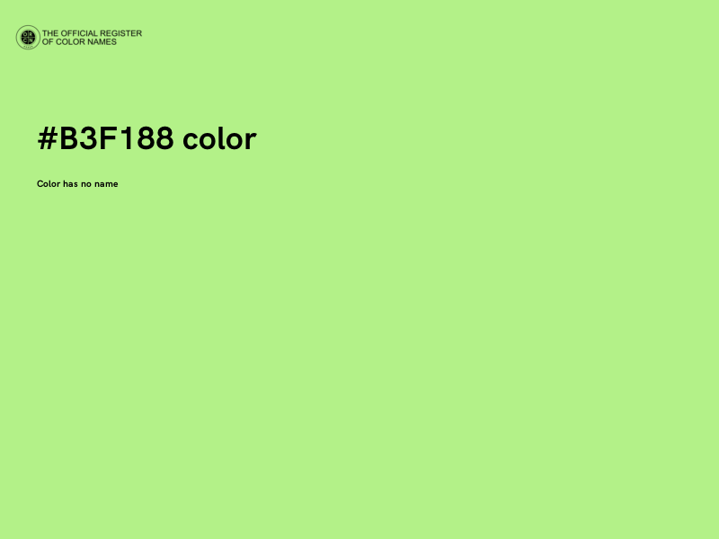 #B3F188 color image