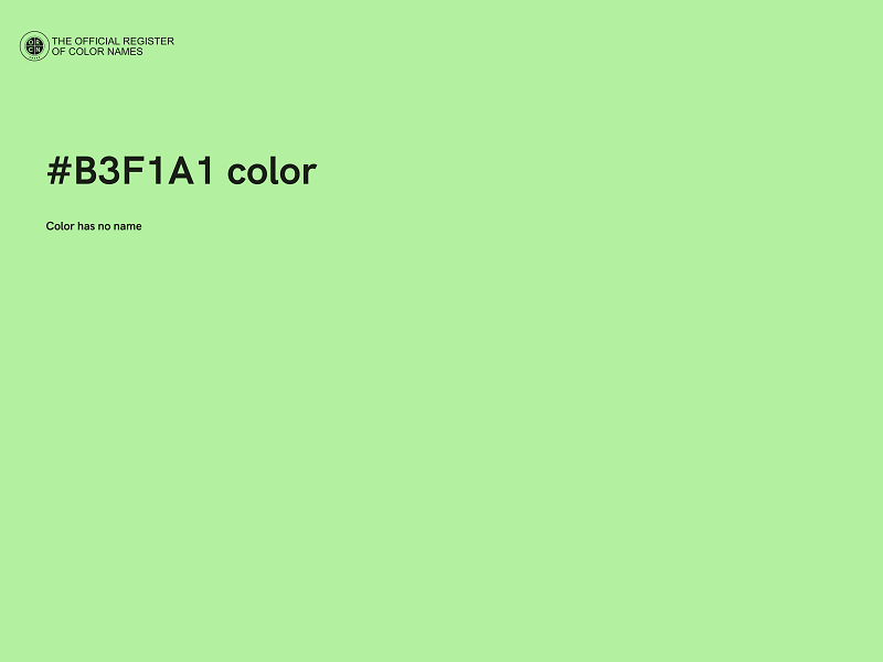 #B3F1A1 color image