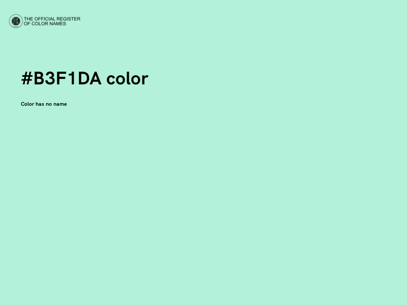 #B3F1DA color image