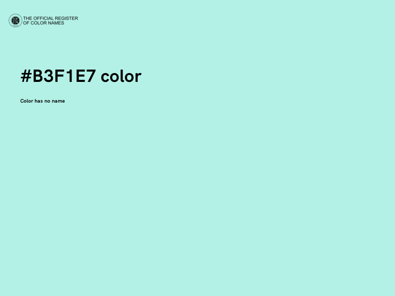 #B3F1E7 color image