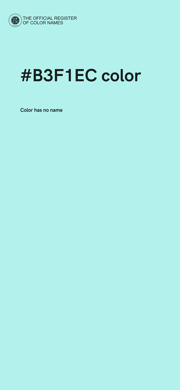 #B3F1EC color image
