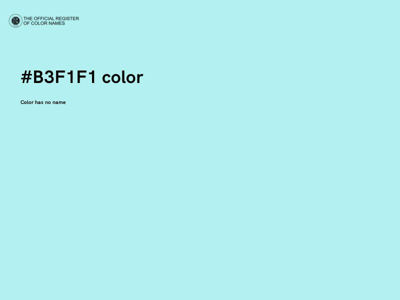 #B3F1F1 color image