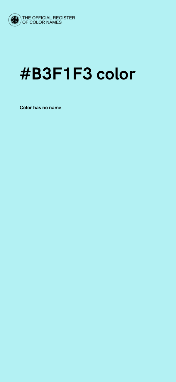 #B3F1F3 color image