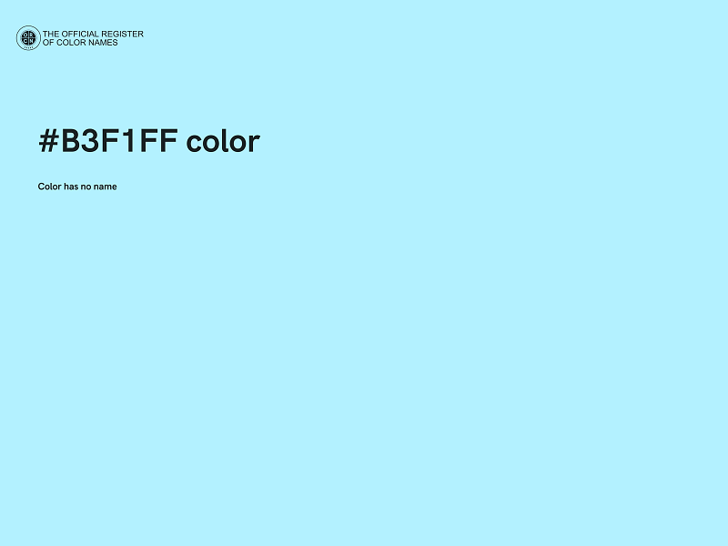 #B3F1FF color image