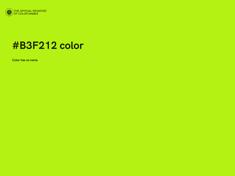 #B3F212 color image