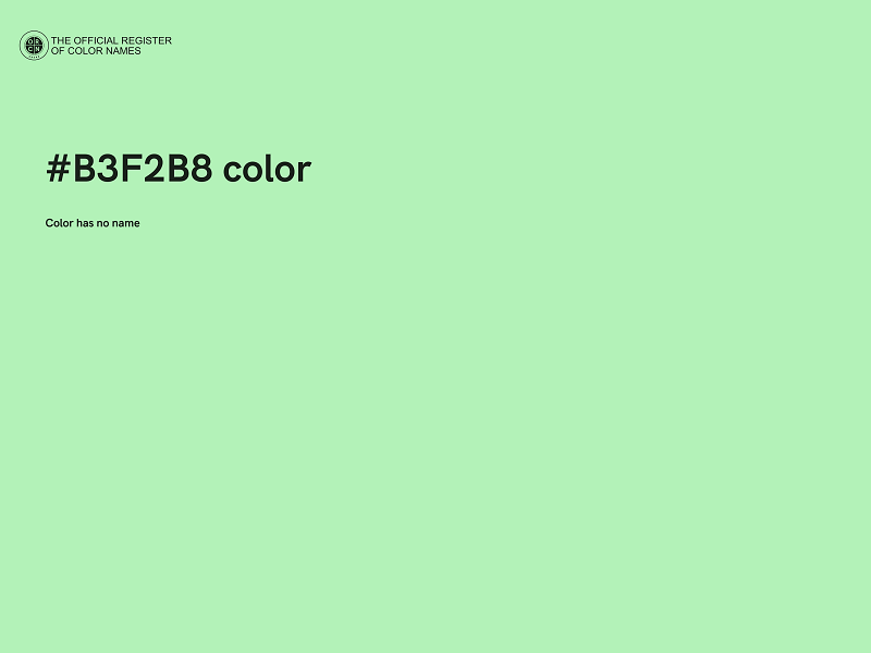 #B3F2B8 color image