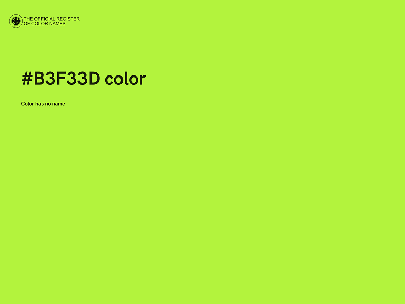 #B3F33D color image