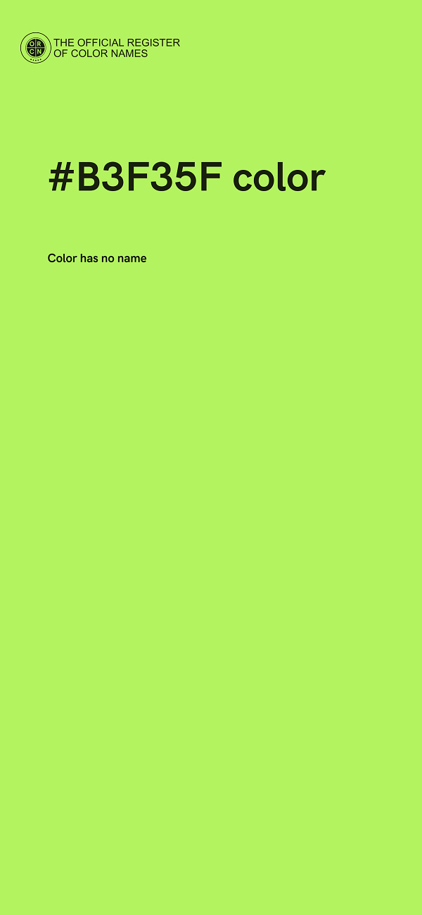 #B3F35F color image
