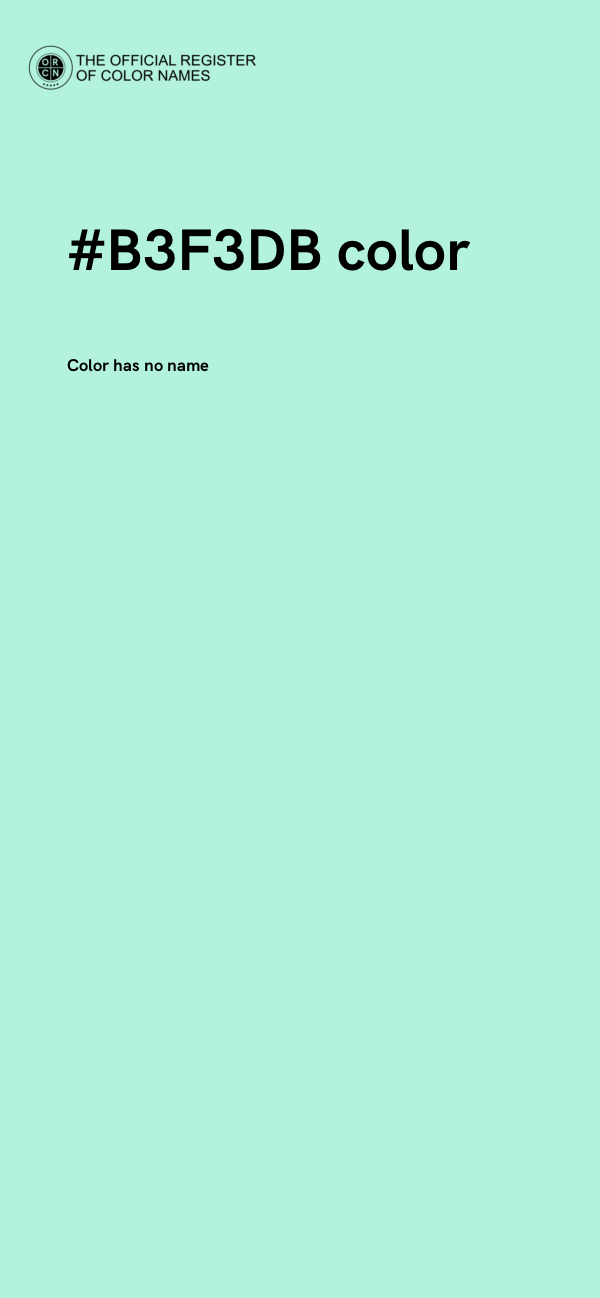 #B3F3DB color image