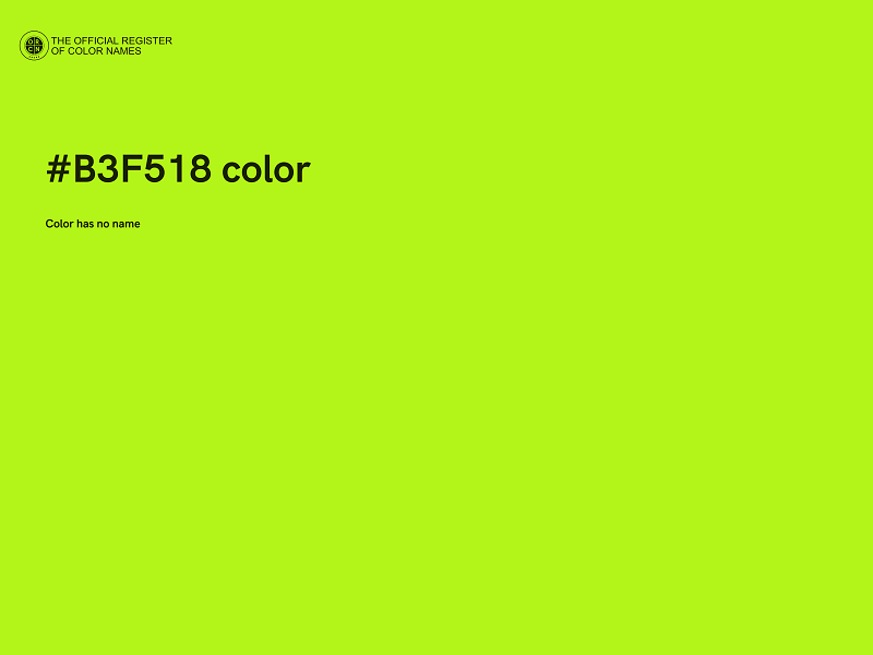 #B3F518 color image