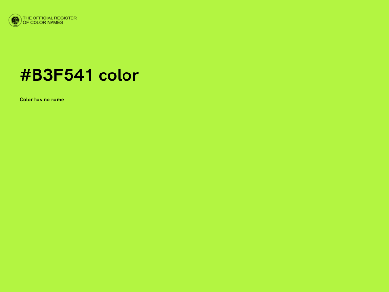 #B3F541 color image
