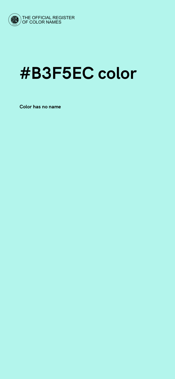 #B3F5EC color image