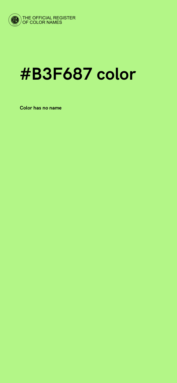 #B3F687 color image