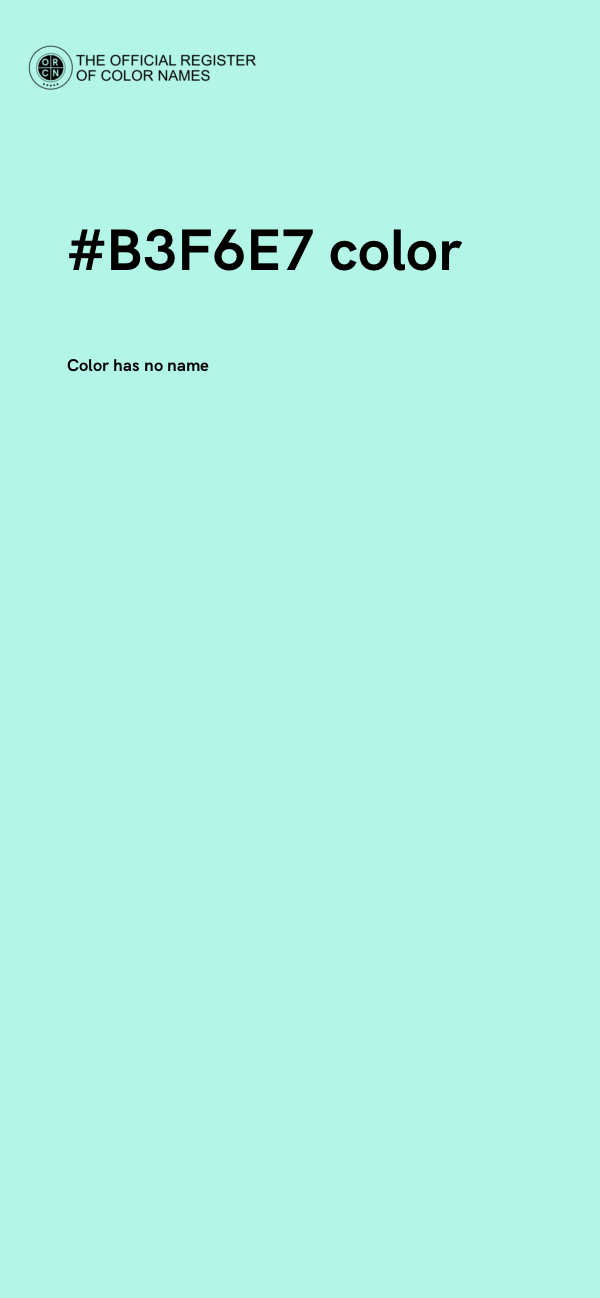 #B3F6E7 color image