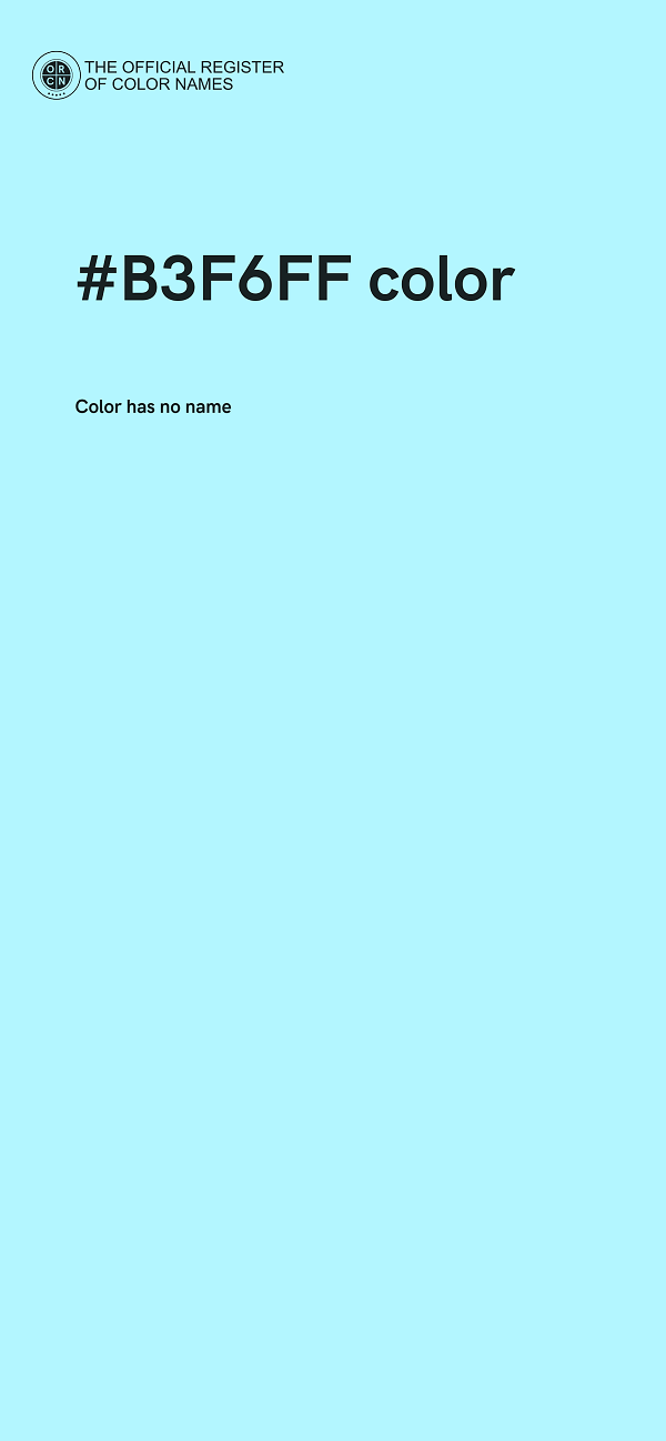 #B3F6FF color image