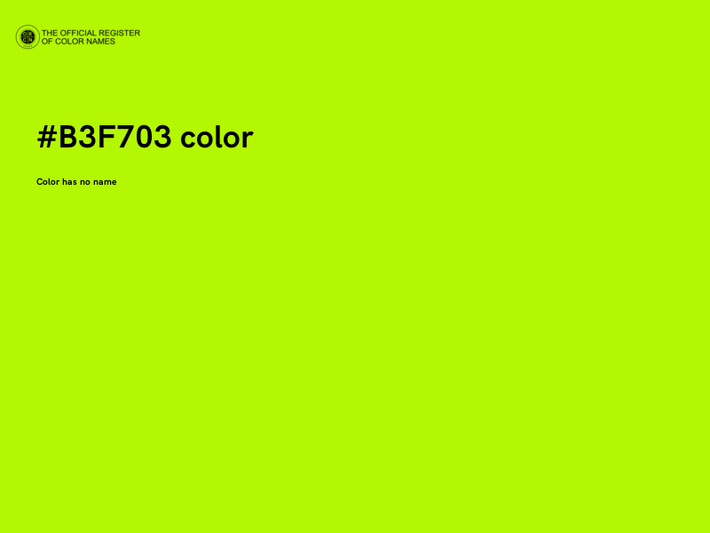 #B3F703 color image