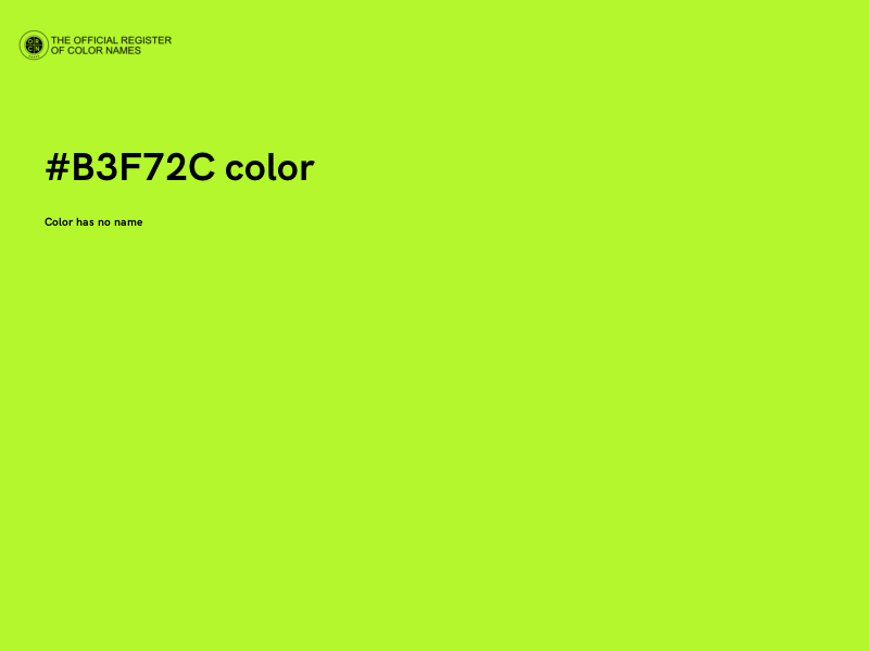 #B3F72C color image